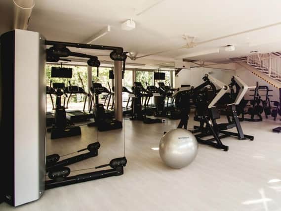 Stock image of a gym.
