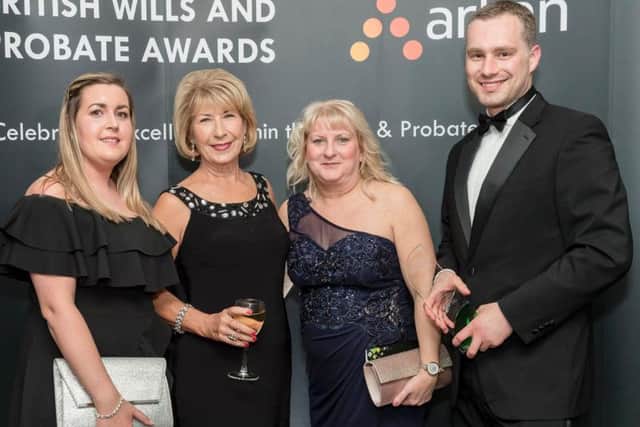 Jennie Bond (second left) is pictured with Fidler & Pepper's Melissa Butler, Caroline Hill, and Richard Howard.