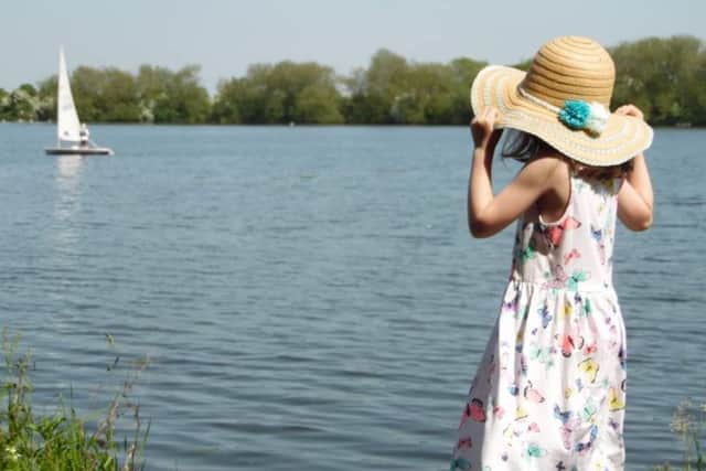 Enjoying the boats on the Res by Hayley Buxton.