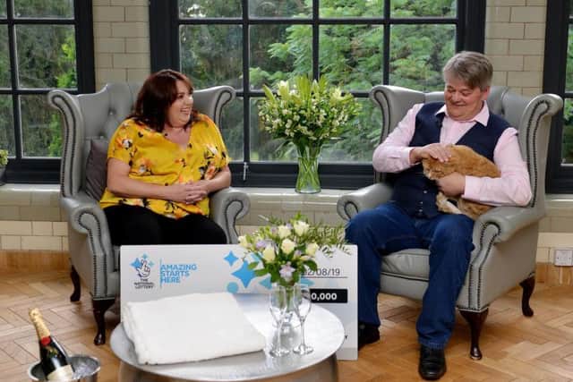 Mansfield couple Andrew and Paula Hancock scooped 1,000,000 on a National Lottery scratchcard.