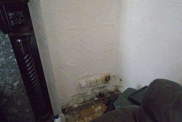 The conditions inside the home