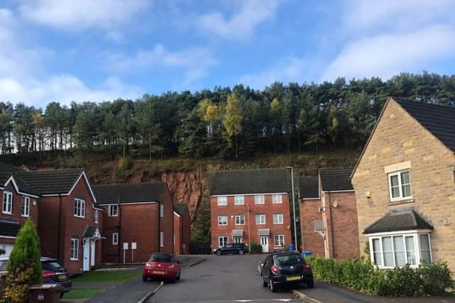 Thirty-five properties on Bank End Close in the Berry Hill Quarry area of Mansfield