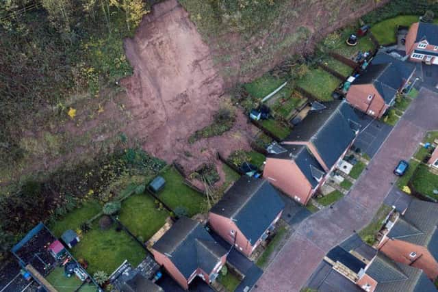 The aftermath of the quarry collapse