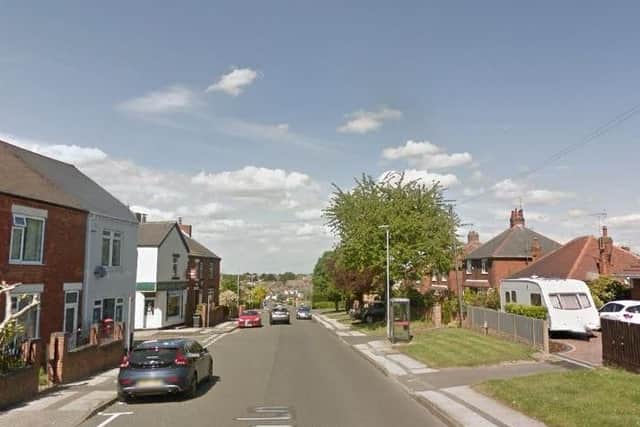 It happened on Big Barn Lane. Pic: Google Images.