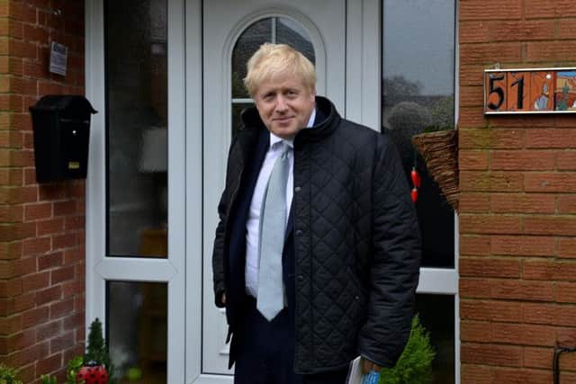 Boris Johnson campaigning in Mansfield.