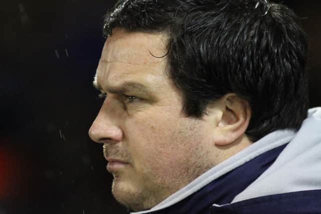 Stags manager Paul Cox in deep thought  -Pic by:Richard Parkes