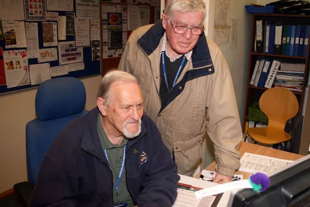 Police volunteers.