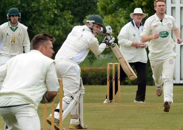 Farnsfield v Papplewick and Linby.
Farnsfield's Matthew Sisson in action.