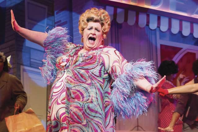 Mark Benton as Edna Turnblad. Touring production. (Taken 9-02-13) ©Tristram Kenton 02/13 (3 Raveley Street, LONDON NW5 2HX TEL 0207 267 5550  Mob 07973 617 355)email: tristram@tristramkenton.com