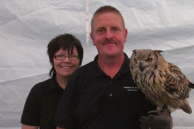 Trish and Dave Steele, from Hawks of Steele.
