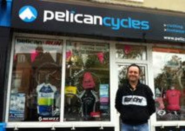 Pictured is Neil Armitage, of Chesterfield's Pelican Cycles, which is sponsoring the Derbyshire Times and Pelican Flagg Cycle Challenge for Ashgate Hospice.