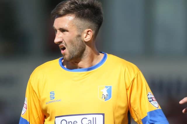 Mansfield Town's new boy Ollie Palmer -Pic by:Richard Parkes