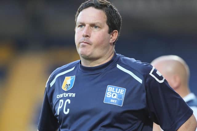 Mansfield Town manager Paul Cox  -Pic by:Richard Parkes