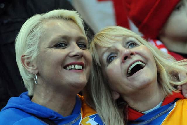 Mansfield Town v Liverpool FA Cup third round.
Stags fans in good voice.