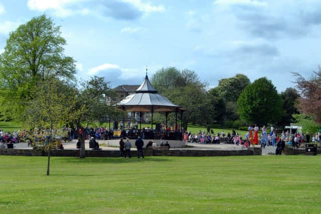 Mansfield's Executive Mayor Tony Egginton was joined by Coun. Christine Smith a member of The Friends of Carr Bank Park for the opening of the new bandstand in Carr Bank Park on Sunday.