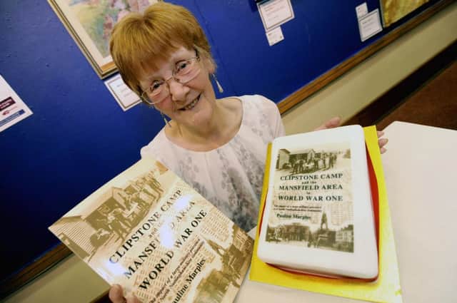 Pauline Marples launches her new book at Mansfield Library, Clipstone Camp and the Mansfield Area in World War 1.