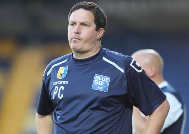 Mansfield Town manager Paul Cox  -Pic by:Richard Parkes