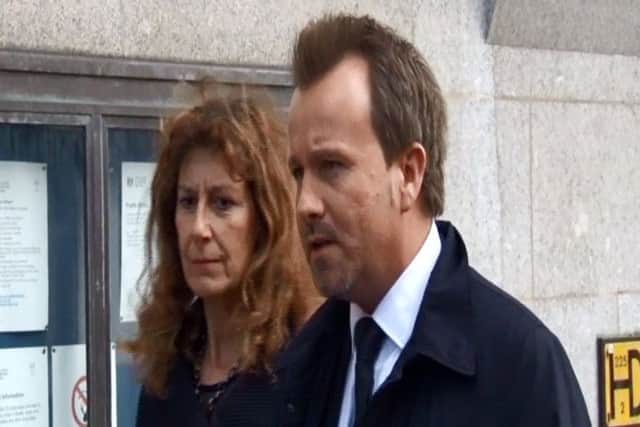 DI Martin Brunning and Karen Buck