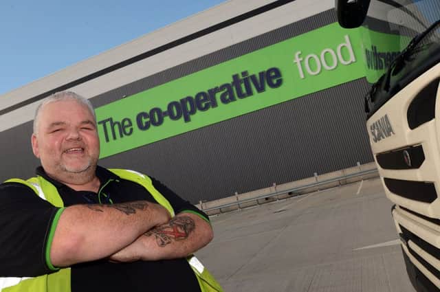Steve Brough at the Co-op Distribution Centre in South Normanton.