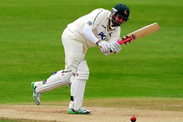Nottinghamshire's Paul Franks bats during an LV= County Championship match at Trent Bridge, Nottingham. PRESS ASSOCIATION Photo. Picture date: Wednesday June 22, 2011. Photo credit should read: Rui Vieira/PA Wire.