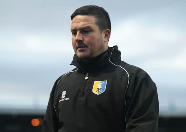 Troubled times for Mansfield manager Paul Cox  -Pic by:Richard Parkes