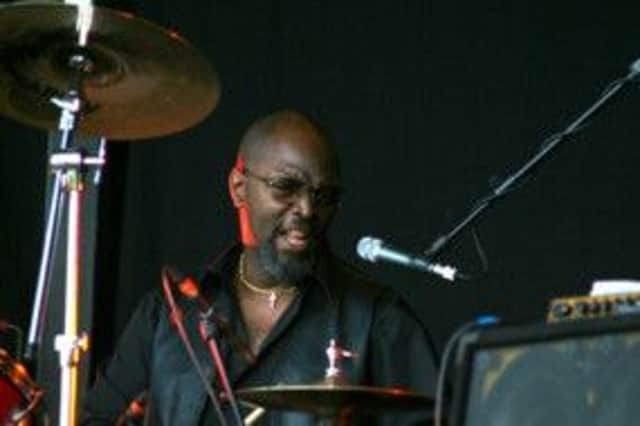 Blues drummer Sam Kelly.