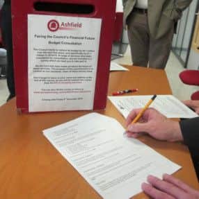 Ashfield District Council budget consultation