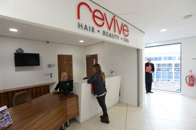 The new West Notts College building officially opens to the public, offering new facilities to the public.  Pictured is the Revive reception.
