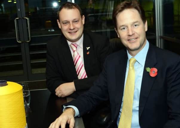 Deputy Prime Minister, Nick Clegg with Coun. Jason Zadrozny.