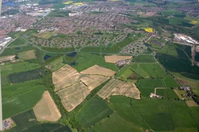 Aerial view of how the Mowlands development in Kirkby will look.