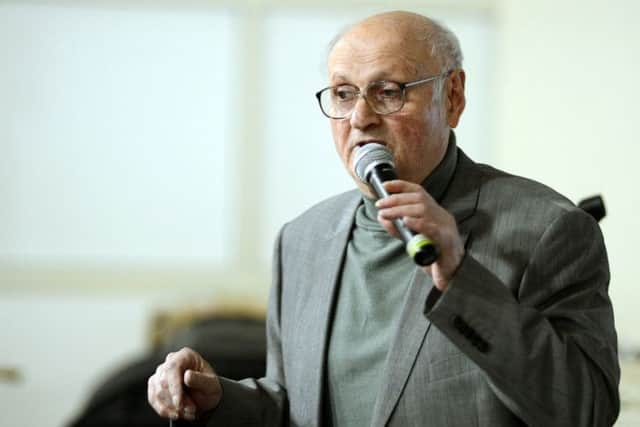 Holocaust survivor Simon Winson who gave a talk to students at the Garibaldi College.