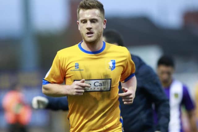 Mansfield Town's Lee Stevenson  -Pic by:Richard Parkes