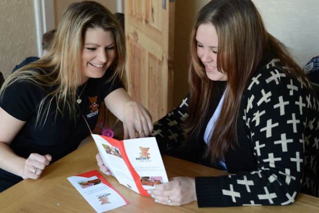 Hayley Braddow suffers with congenital heart disease and is wanting to promote the support group Patches. Hayley is pictured with Patches founder Maria Linfield.