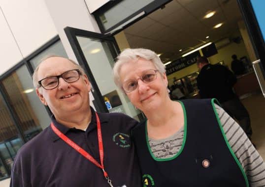 Marjorie and Malcolm Coupe are long serving volunteers at Kings MIll Hospital.