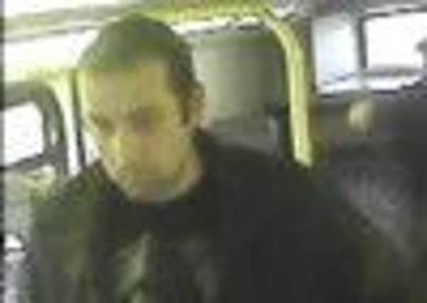 Police have released an image, pictured, of a man they are keen to contact to help them with their enquiries regarding an alleged indecent exposure on a Stagecoach 96 bus between Tibshelf and Alfreton on January 9.