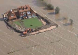 AERIAL SHOTS REVEAL SCALE OF FLOODING