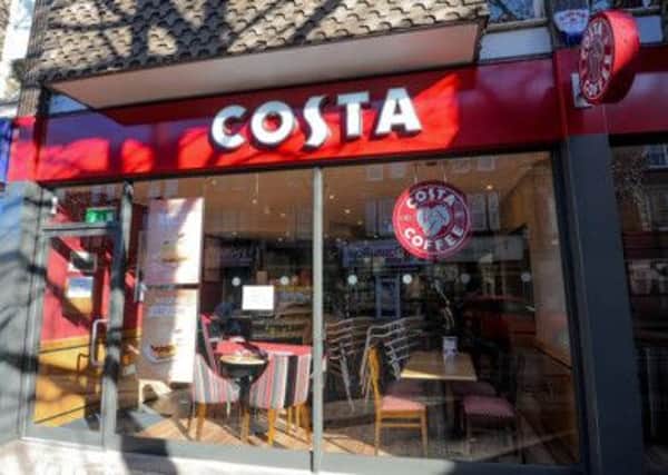 New Costa Coffee opening on Hucknall High Street.