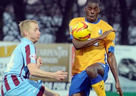 Mansfield Town v Scunthorpe.
Anthony Howell.
