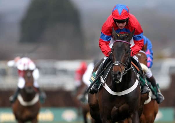 File photo dated 05/04/2013 of Sprinter Sacre ridden by Barry Geraghty. PRESS ASSOCIATION Photo. Issue date: Sunday February 23, 2014. Sprinter Sacre will not defend his Queen Mother Champion Chase crown at Cheltenham next month, trainer Nicky Henderson has announced. See PA story RACING Sacre. Photo credit should read: David Davies/PA Wire