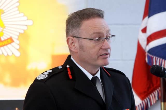 Derbyshire Chief Fire Officer and Chief Executive Sean Frayne.
