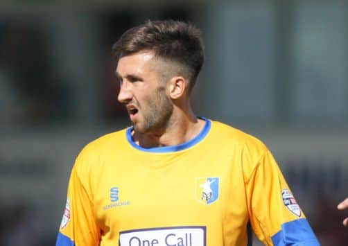 Mansfield Town's new boy Ollie Palmer -Pic by:Richard Parkes