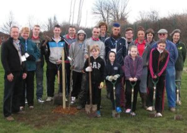 Tree planting at King Edward Primary School.