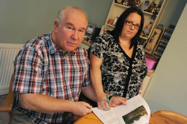 John Dawn and Tracy Hart the father and sister of Phil Dawn who was killed by a train near Kings Mill Reservoir.