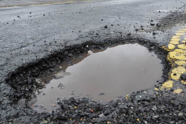A huge pothole on Wilton Avenue