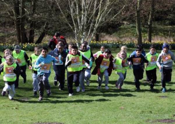 Scott Holme Primary School brought along 58 pupils for the one-mile run.