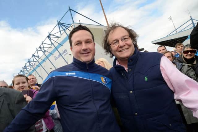 Paul Cox with John Radford.