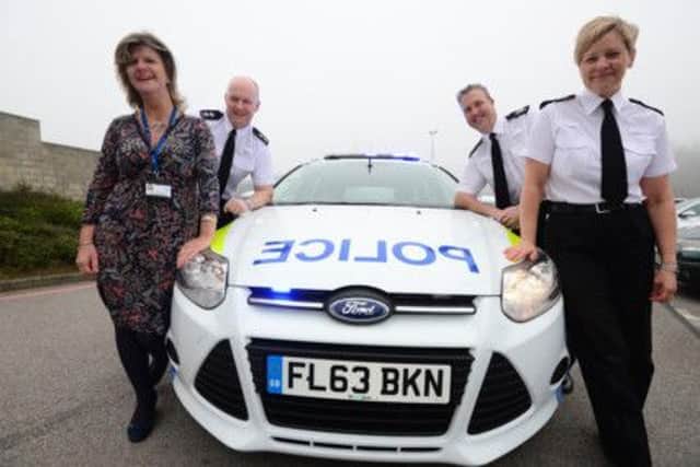Jo Horsley from Nottingham Health Care NHS Trust, Inspector Andy Clarke, ACC Simon Torr and Chief Inspector Linda McCarthy.