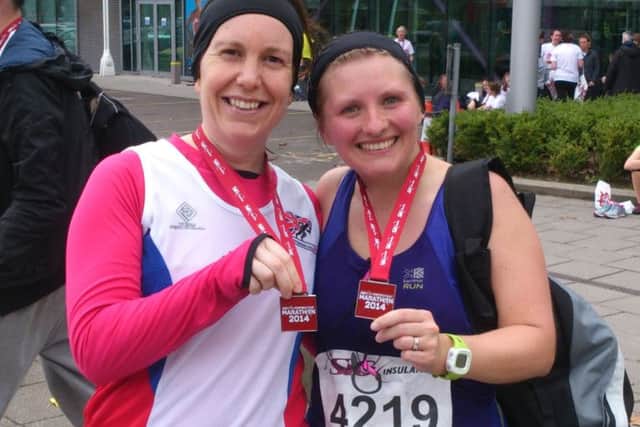 Sam Blease and Julie Upton, who ran the 'cancelled' Sheffield Half Marathon.