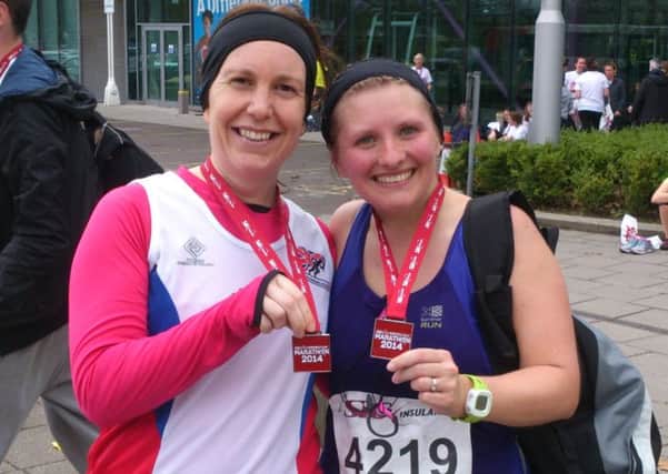 Sam Blease and Julie Upton, who ran the 'cancelled' Sheffield Half Marathon.