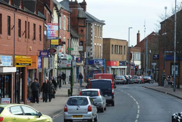 Pictured is Hucknall High Street, town centre.